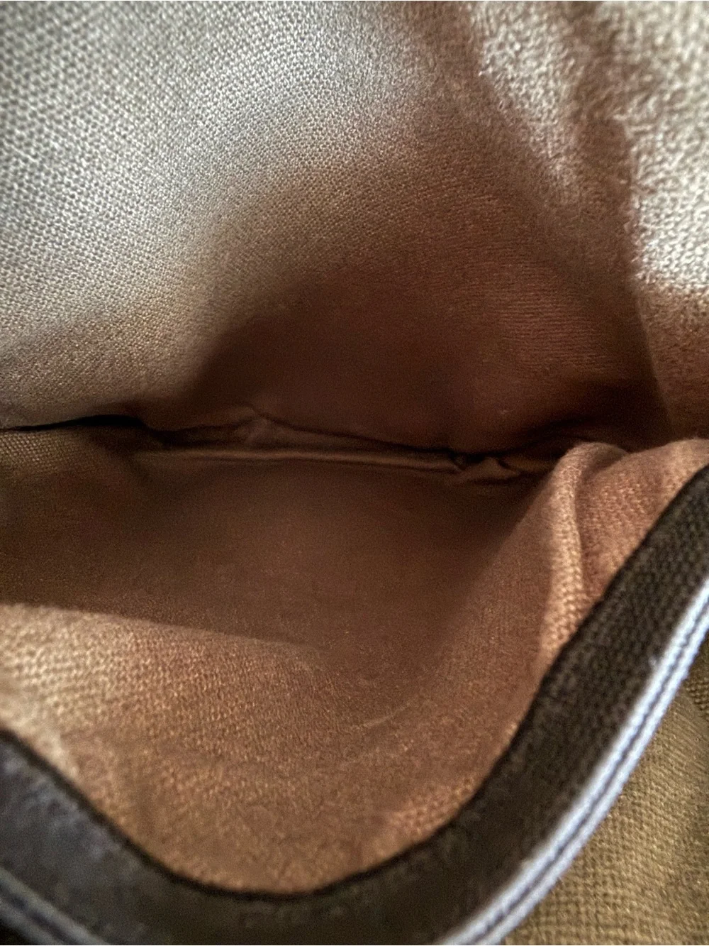 LL Bean Vintage Small Army Green Canvas Crossbody Messenger Shoulder Utility Bag